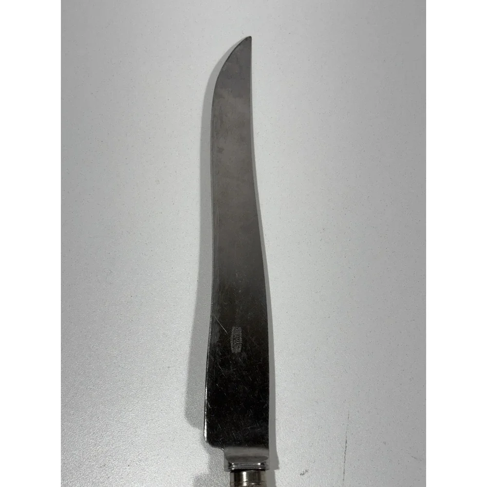 Vintage Fixed Blade Knife Stag Antler Handle 9